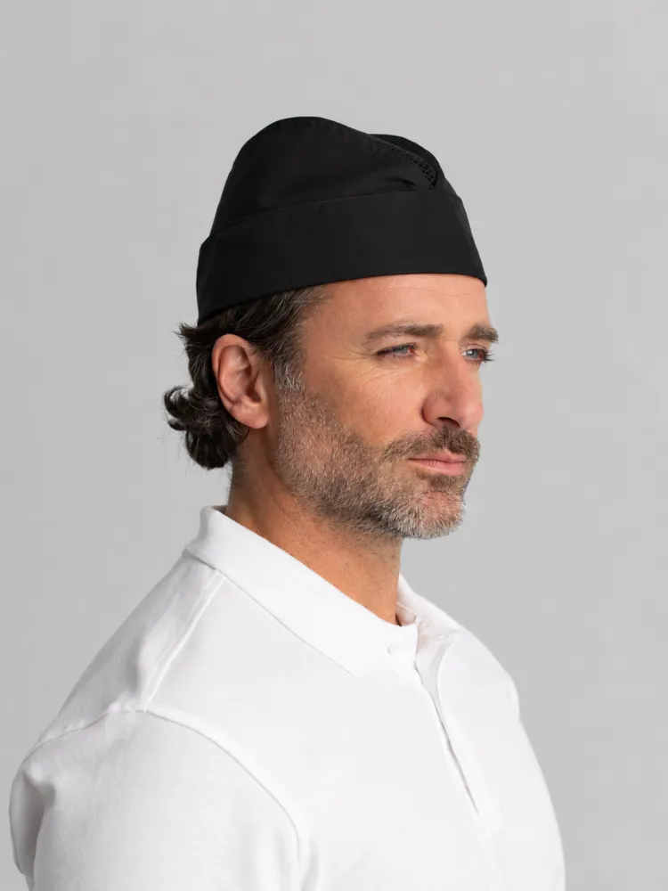 Crecchio Classic - Schiffchen mit Netzeinsatz - schwarz